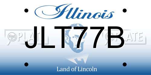JLT77B Illinois License Plate