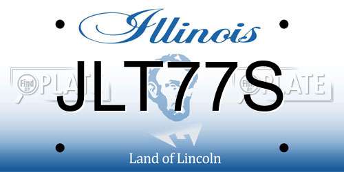 JLT77S Illinois License Plate