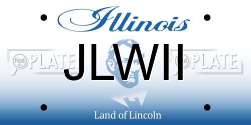 JLWII Illinois License Plate