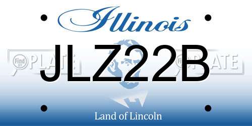 JLZ22B Illinois License Plate