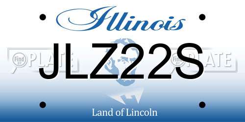 JLZ22S Illinois License Plate