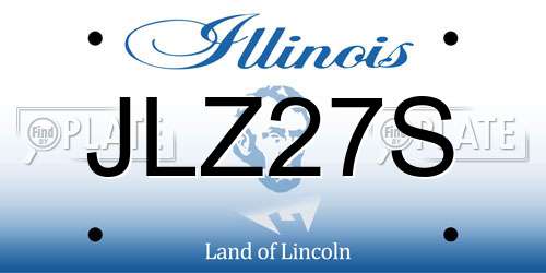 JLZ27S Illinois License Plate