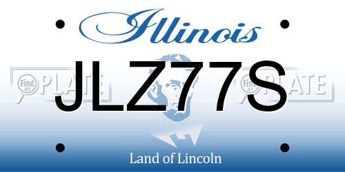 JLZ77S Illinois License Plate
