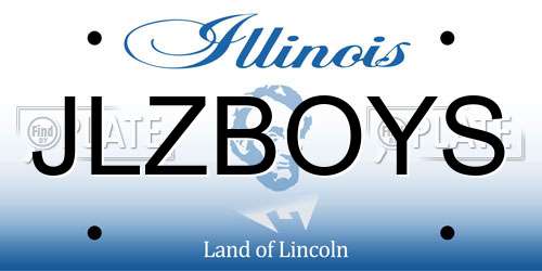 JLZBOYS Illinois License Plate