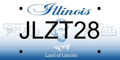 JLZT28 Illinois License Plate
