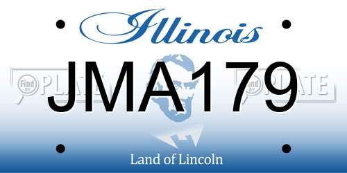 JMA179 Illinois License Plate