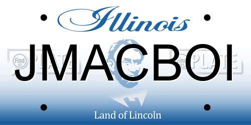 JMACBOI Illinois License Plate
