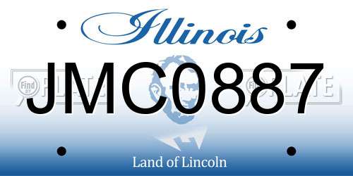 JMC0887 Illinois License Plate