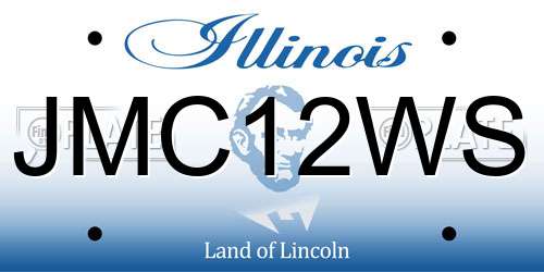 JMC12WS Illinois License Plate