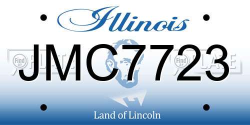 JMC7723 Illinois License Plate