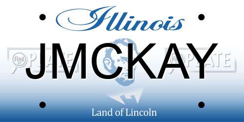 JMCKAY Illinois License Plate