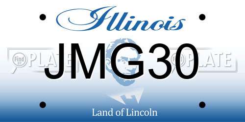 JMG30 Illinois License Plate