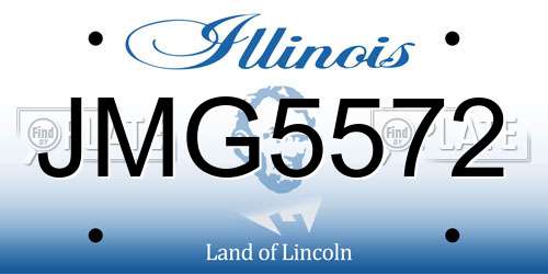 JMG5572 Illinois License Plate
