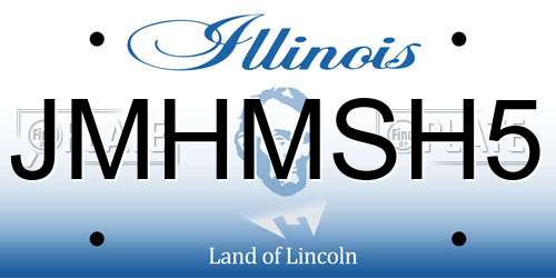 JMHMSH5 Illinois License Plate