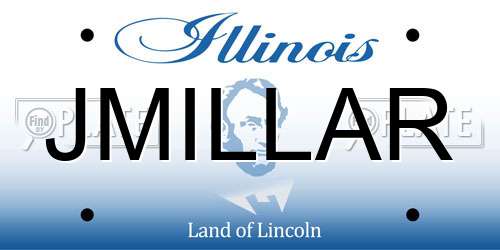 JMILLAR Illinois License Plate