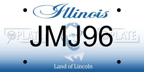 JMJ96 Illinois License Plate
