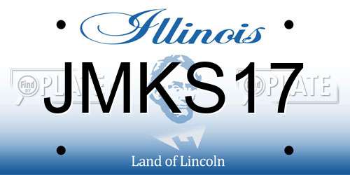 JMKS17 Illinois License Plate