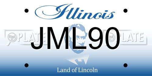 JML90 Illinois License Plate