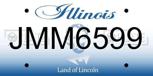 JMM6599 Illinois License Plate