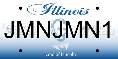 JMNJMN1 Illinois License Plate
