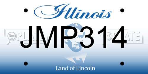 JMP314 Illinois License Plate