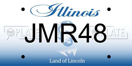 JMR48 Illinois License Plate