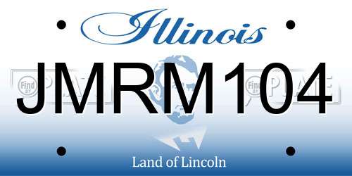 JMRM104 Illinois License Plate