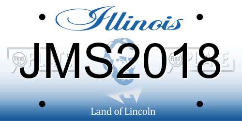JMS2018 Illinois License Plate