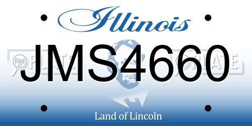 JMS4660 Illinois License Plate