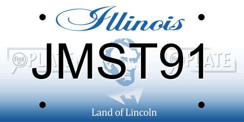 JMST91 Illinois License Plate
