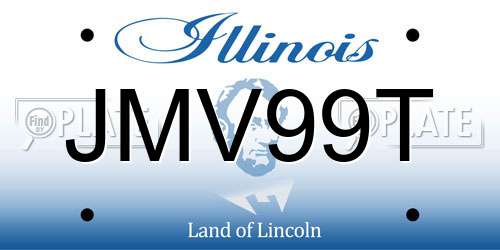 JMV99T Illinois License Plate
