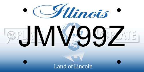 JMV99Z Illinois License Plate
