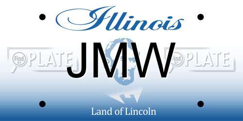 JMW Illinois License Plate