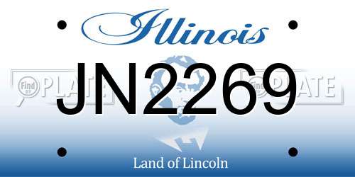 JN2269 Illinois License Plate
