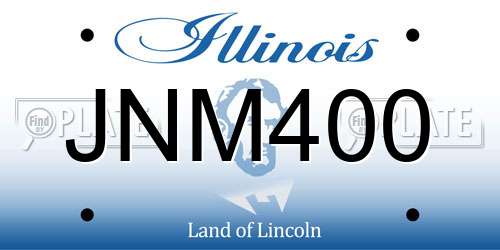 JNM400 Illinois License Plate