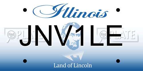 JNV1LE Illinois License Plate
