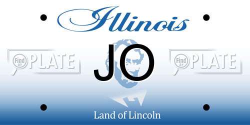 JO Illinois License Plate
