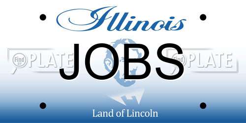 JOBS Illinois License Plate