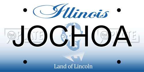 JOCHOA Illinois License Plate