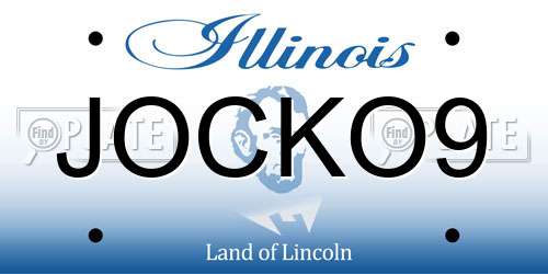 JOCKO9 Illinois License Plate