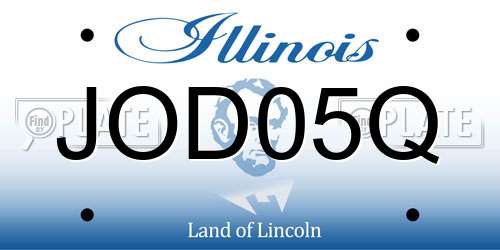 JOD05Q Illinois License Plate