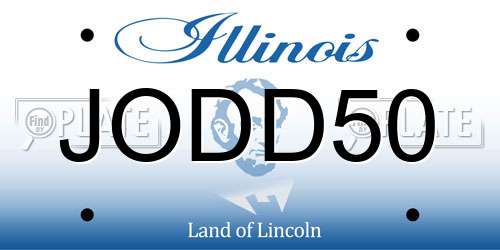 JODD50 Illinois License Plate
