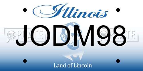 JODM98 Illinois License Plate
