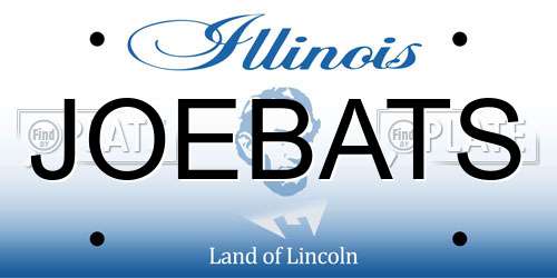 JOEBATS Illinois License Plate