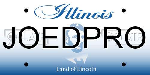 JOEDPRO Illinois License Plate