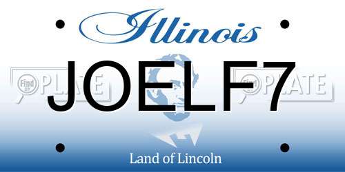 JOELF7 Illinois License Plate