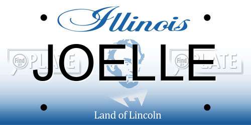 JOELLE Illinois License Plate