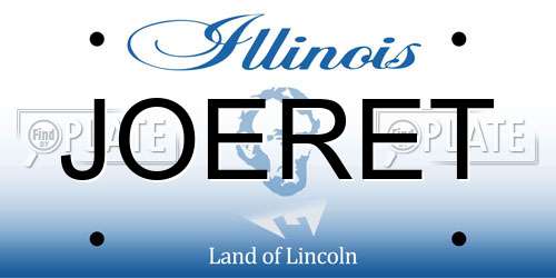 JOERET Illinois License Plate