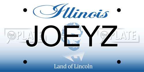 JOEYZ Illinois License Plate