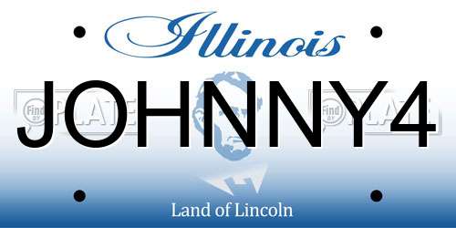 JOHNNY4 Illinois License Plate